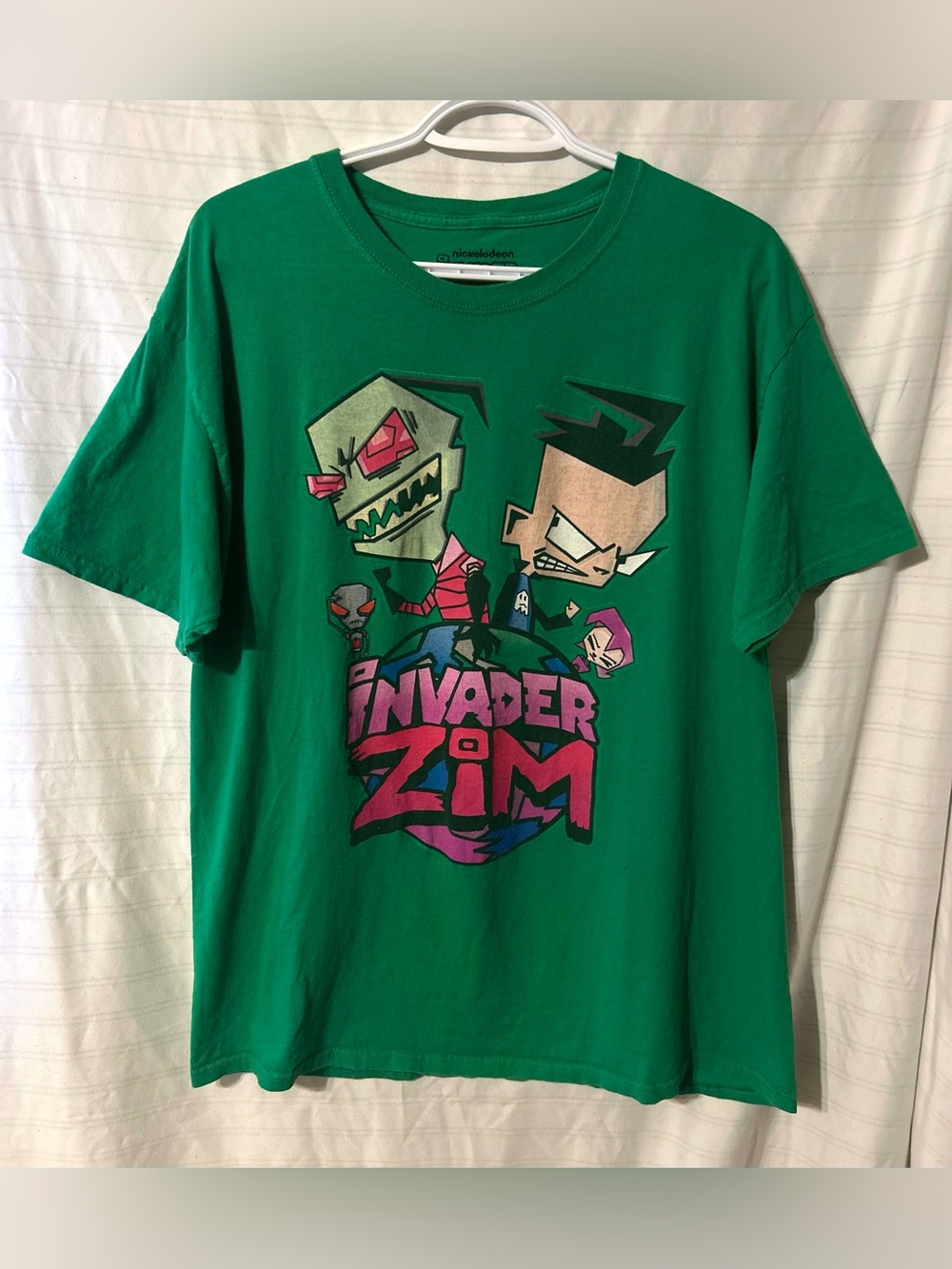 Invader Zim Emo Men’s Green Nickelodeon Tee